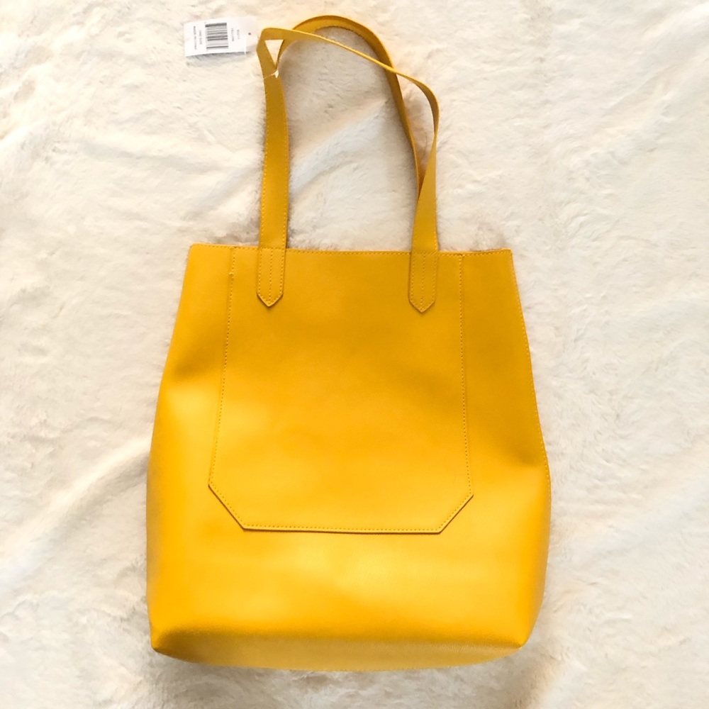 Yellow tote bag